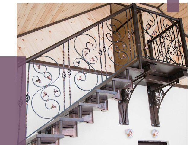 Кованые лестницы в Чебоксарах от 80215 руб. под ключ