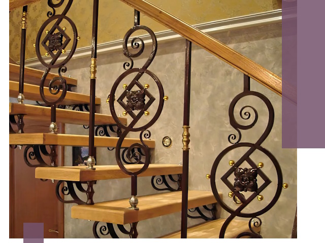 Изготовление кованых лестниц под ключ в Чебоксарах