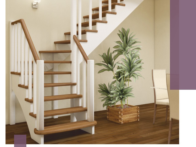 Г-образные лестницы под ключ в Чебоксарах — изготовление и монтаж