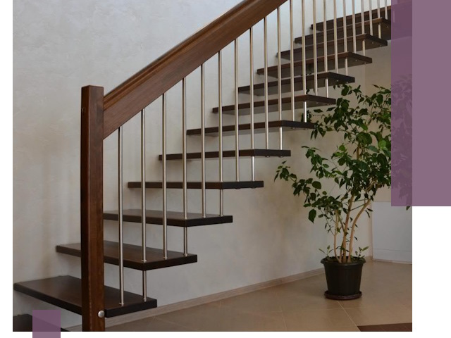 Лестницы на больцах под ключ в Чебоксарах – изготовление и монтаж