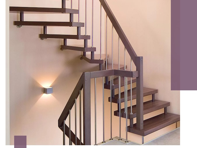 Изготовление лестниц на больцах в Чебоксарах под ключ