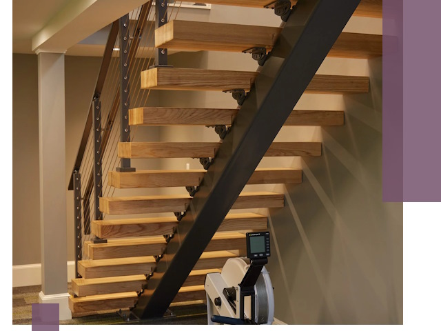 Лестницы на монокосоурах под ключ в Чебоксарах - изготовление и монтаж