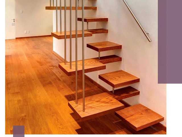 Лестницы «гусиный шаг» на заказ в Чебоксарах для узких пространств