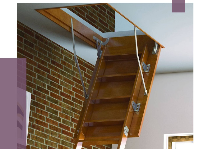 Установка чердачной лестницы в Чебоксарах от 7867 руб. | ПРОЛЁТ-Чбк