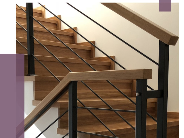 Обшивка металлической лестницы деревом в Чебоксарах от 4371 руб.