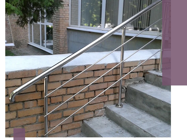 Перила из нержавеющей стали высокого качества в Чебоксарах