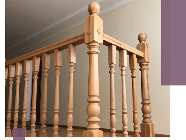 Деревянные перила на заказ в Чебоксарах: монтаж и изготовление