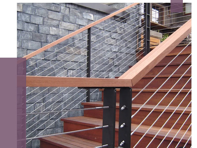 Тросовые перила под ключ в Чебоксарах от 7816 руб.