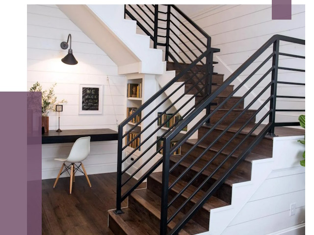 Перила для лестницы в доме в Чебоксарах от 7456 руб. — ПРОЛЁТ-Чбк