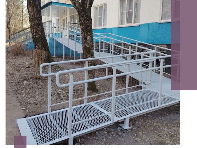 Пандусы под ключ в Чебоксарах: изготовление, монтаж и демонтаж
