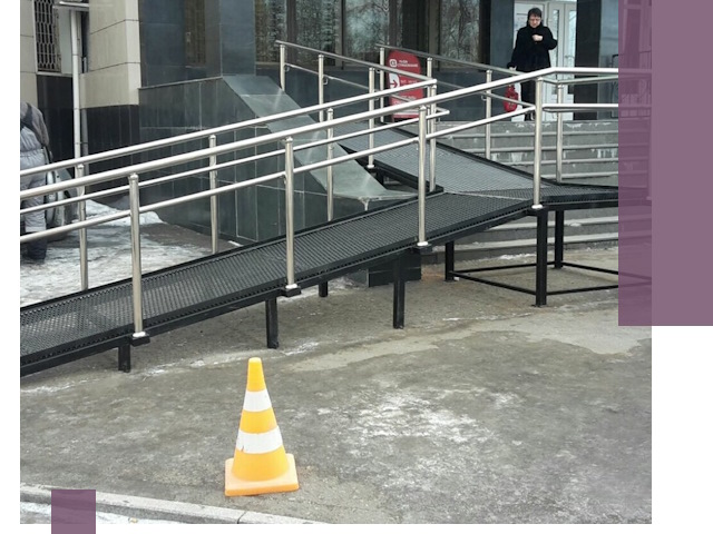 Стационарные пандусы под ключ в Чебоксарах — изготовление и монтаж