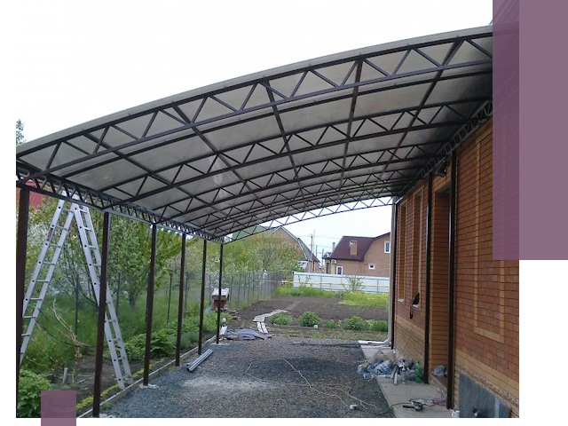 Профессиональный монтаж навесов под ключ в Чебоксарах