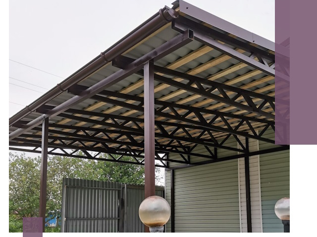 Навесы под ключ в Чебоксарах: изготовление, монтаж и гарантия