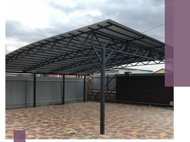 Недорогие навесы под ключ в Чебоксарах — изготовление и монтаж