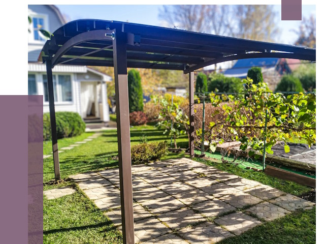 Навесы для дачи в Чебоксарах от 12804 руб. под ключ — ПРОЛЁТ-Чбк