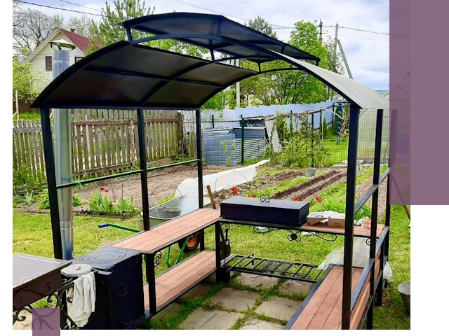 Навесы для барбекю в Чебоксарах: изготовление, монтаж и демонтаж