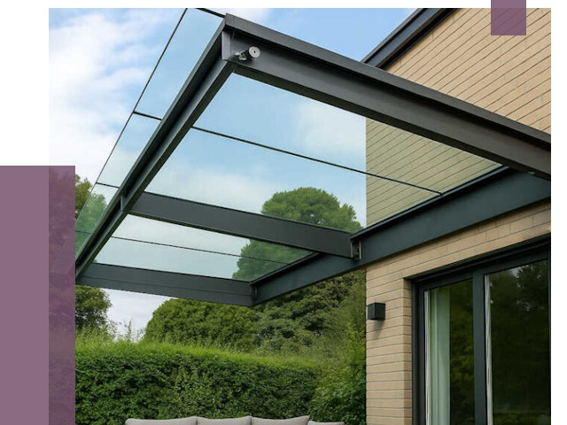 Стеклянные навесы и козырьки в Чебоксарах от 12341 руб.