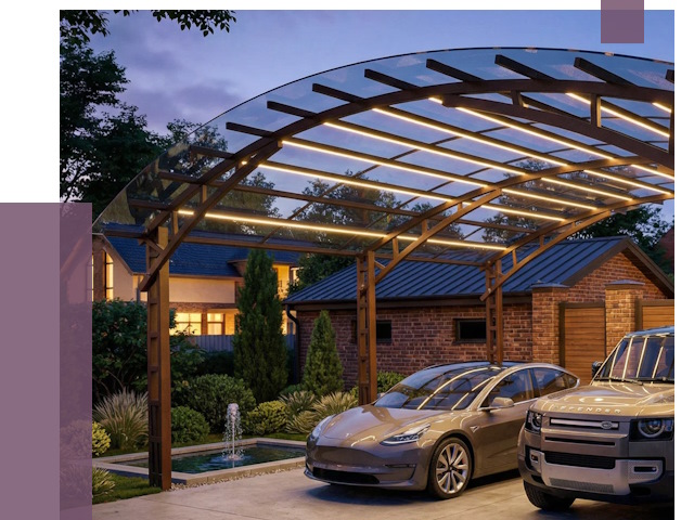 Металлические навесы в Чебоксарах от 12752 руб. под ключ — ПРОЛЁТ-Чбк