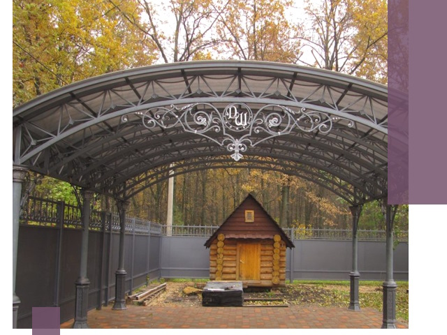 Кованые навесы премиум-класса под заказ в Чебоксарах