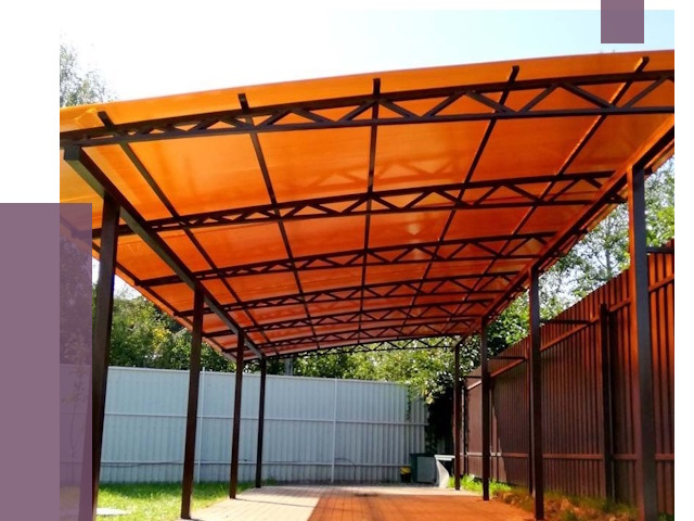 Односкатные навесы под ключ в Чебоксарах от 13215 руб. 