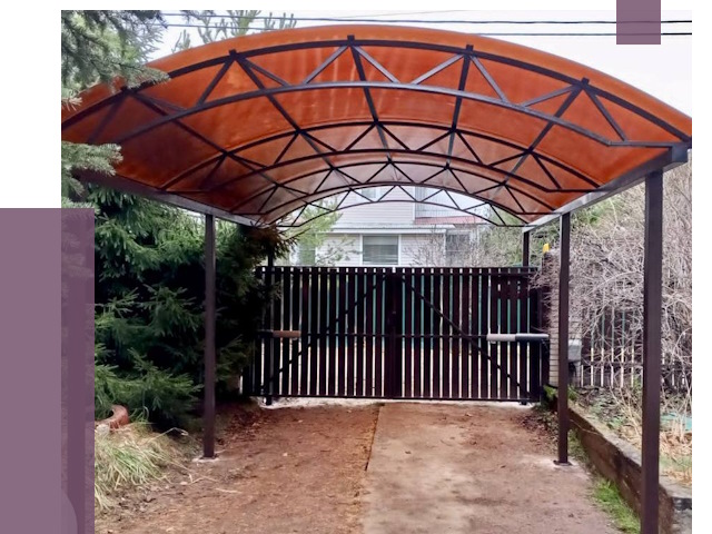 Арочные навесы в Чебоксарах от 12804 руб. — изготовление и монтаж | ПРОЛЁТ-Чбк