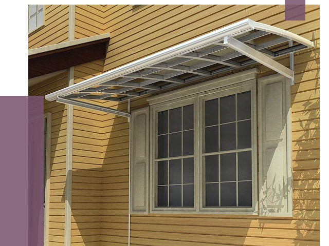 Козырьки над окнами в Чебоксарах от 7662 руб. — монтаж, покупки | ПРОЛЁТ-Чбк