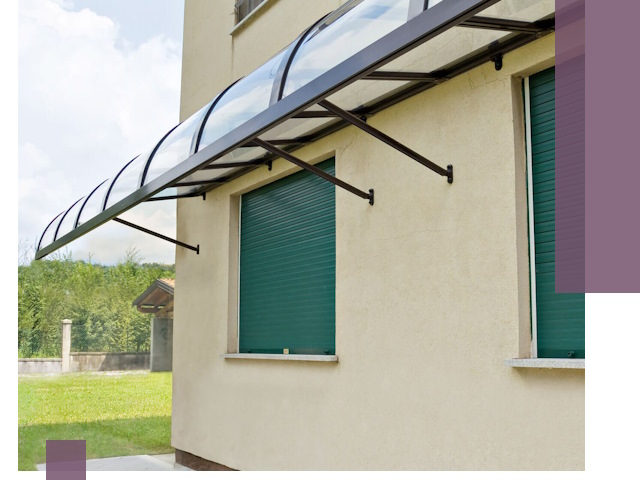 Козырьки над окнами в Чебоксарах — изготовление и монтаж по выгоде