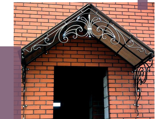 Металлические козырьки в Чебоксарах от 10747 руб. 