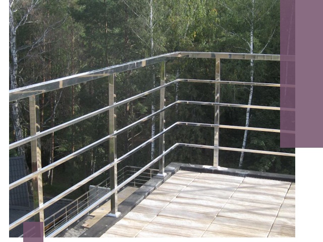 Парапеты из нержавеющей стали в Чебоксарах — изготовление и монтаж