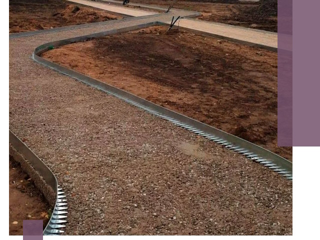 Металлические бордюры под ключ в Чебоксарах — изготовление и монтаж