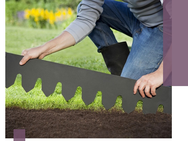 Металлические бордюры для газона в Чебоксарах — изготовление и монтаж